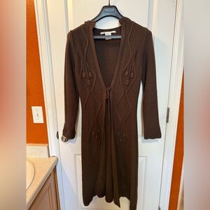 Max Studio Chocolate Brown Knit Cardigan